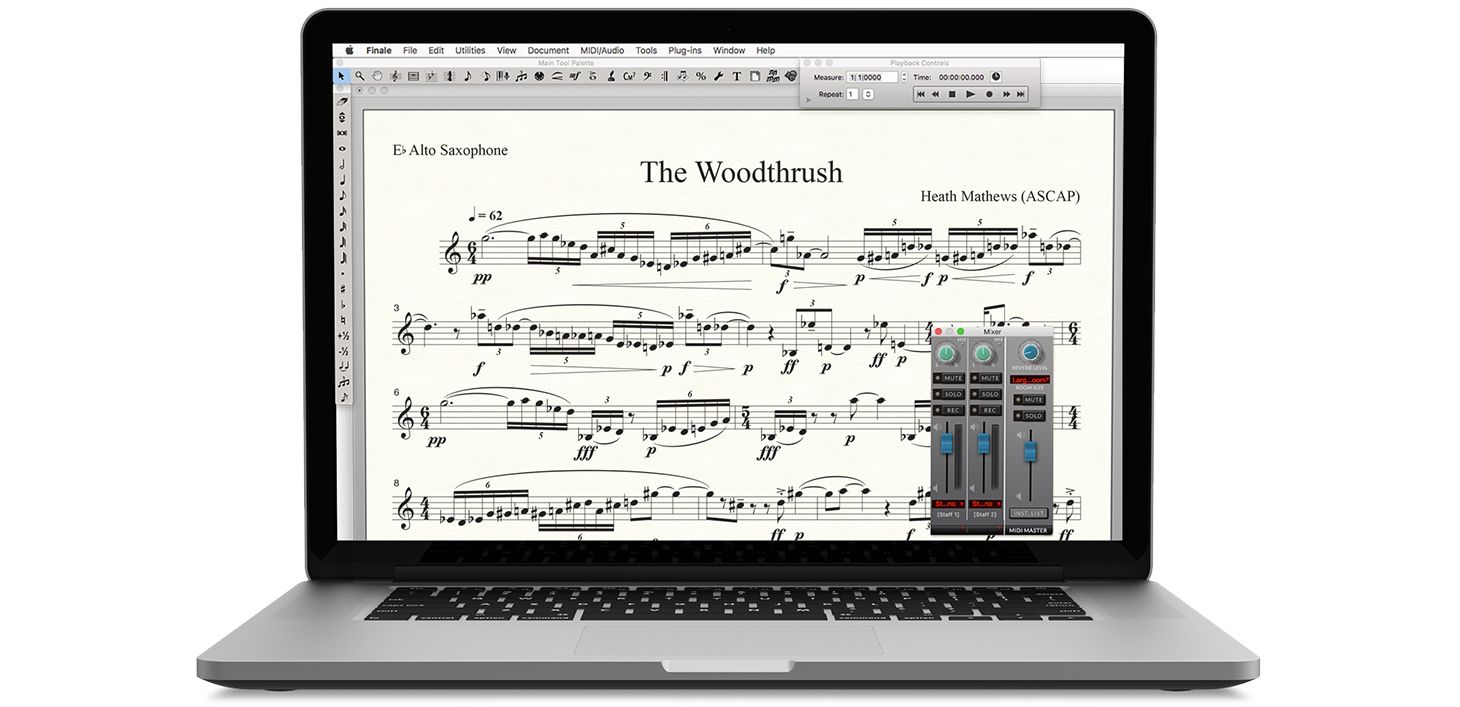 does finale trial support midi